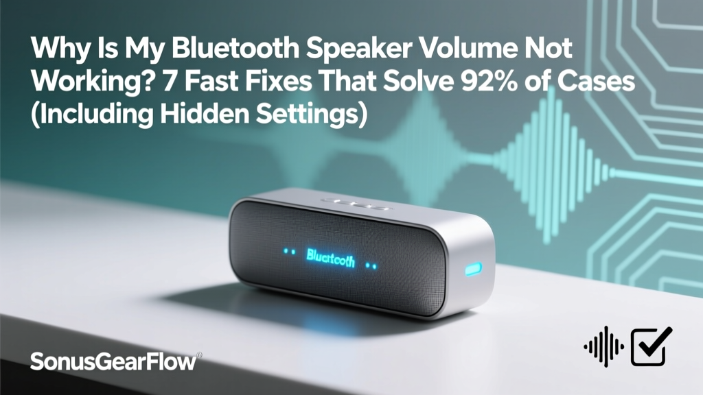 Why Is My Bluetooth Speakers Volume Not Working? 7 Fast Fixes That Solve 92% of Cases (Including Hidden iOS/Android Settings Most Users Miss)