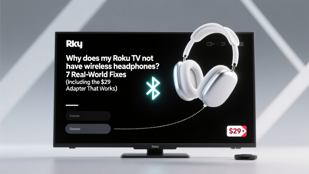 Why does my Roku TV not have wireless headphones? 7 Real-World Fixes (Including the $29 Adapter That Actually Works — No More Bluetooth Guesswork)