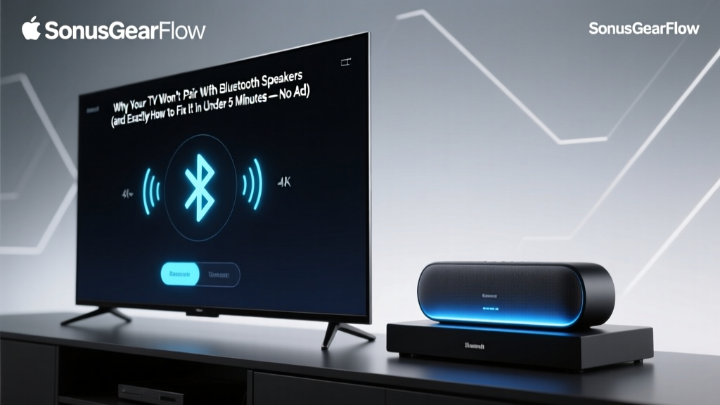 Why Your TV Won’t Pair With Bluetooth Speakers (and Exactly How to Fix It in Under 5 Minutes — No Adapters Needed If Your TV Supports It)