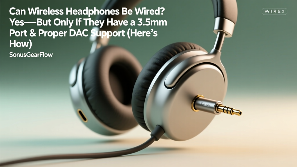Can Wireless Headphones Be Wired? Yes—But Only If They Have a 3.5mm Port & Proper DAC Support (Here’s Exactly Which Models Work, Which Don’t, and Why Most ‘Wired Mode’ Claims Are Misleading)