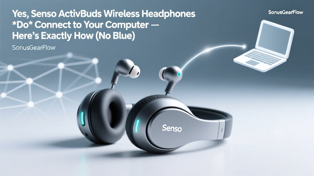 Yes, Senso ActivBuds Wireless Headphones *Do* Connect to Your Computer — Here’s Exactly How (No Bluetooth Hassles, No Driver Confusion, Just Reliable Audio in Under 90 Seconds)