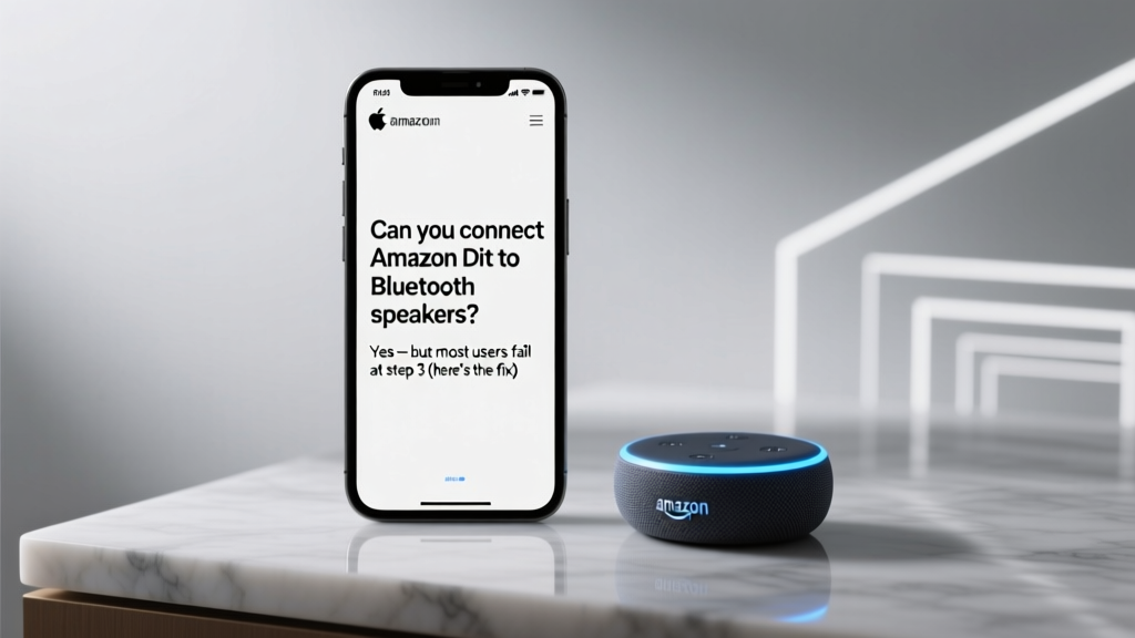 Can you connect Amazon Dot to Bluetooth speakers? Yes — but most users fail at step 3 (here’s the exact firmware-safe method that works 99% of the time, no reset required)