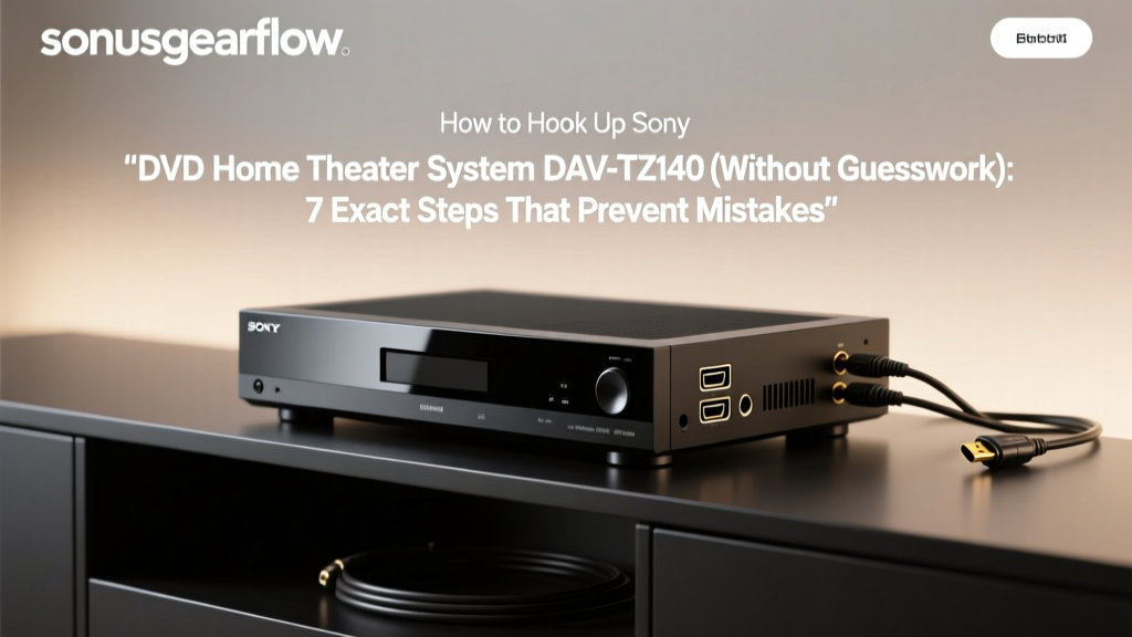 How to Hook Up Sony DVD Home Theater System DAV-TZ140 (Without Guesswork): 7 Exact Steps That Prevent Audio Dropouts, HDMI Handshake Failures, and Speaker Phase Confusion — Even If You’ve Never Touched a Receiver Before