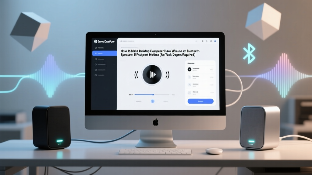How to Make Desktop Computer Have Wireless or Bluetooth Speakers: 5 Foolproof Methods (No Tech Degree Required — Just Your Laptop, Phone, and 10 Minutes)