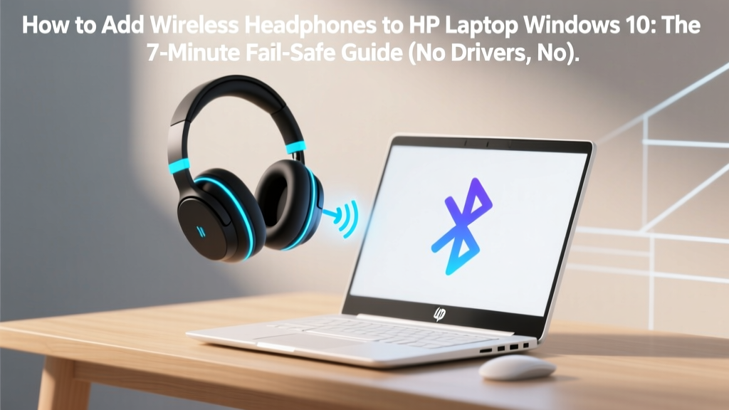 How to Add Wireless Headphones to HP Laptop Windows 10: The 7-Minute Fail-Safe Guide (No Drivers, No Bluetooth Confusion, No Reboots Required)
