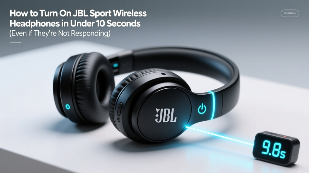 How to Turn On JBL Sport Wireless Headphones in Under 10 Seconds (Even If They’re Not Responding, Blinking, or Seem ‘Dead’ — Here’s the Real Fix)