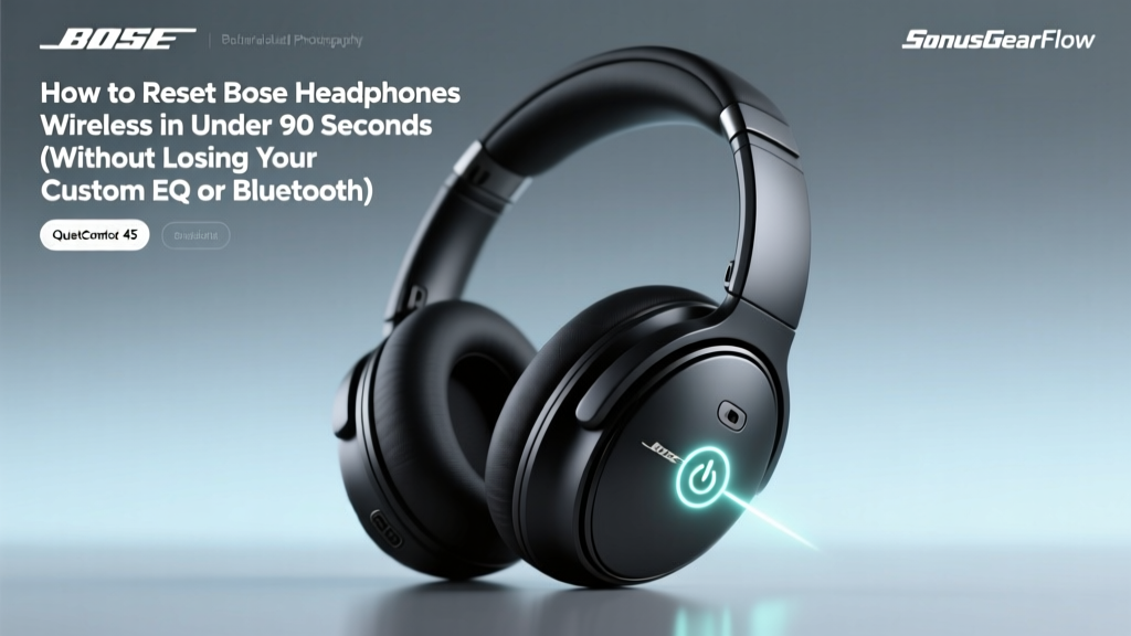 How to Reset Bose Headphones Wireless in Under 90 Seconds (Without Losing Your Custom EQ or Bluetooth Pairings — Yes, It’s Possible)