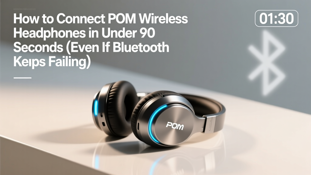 How to Connect POM Wireless Headphones in Under 90 Seconds (Even If Bluetooth Keeps Failing or Your Device Won’t Recognize Them)