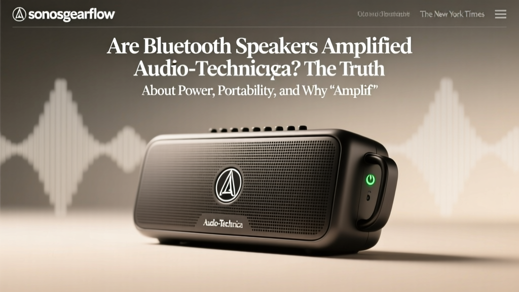 Are Bluetooth Speakers Amplified Audio-Technica? The Truth About Power, Portability, and Why 'Amplified' Isn’t Optional—It’s Built-In (and Here’s Exactly How It Affects Your Sound)