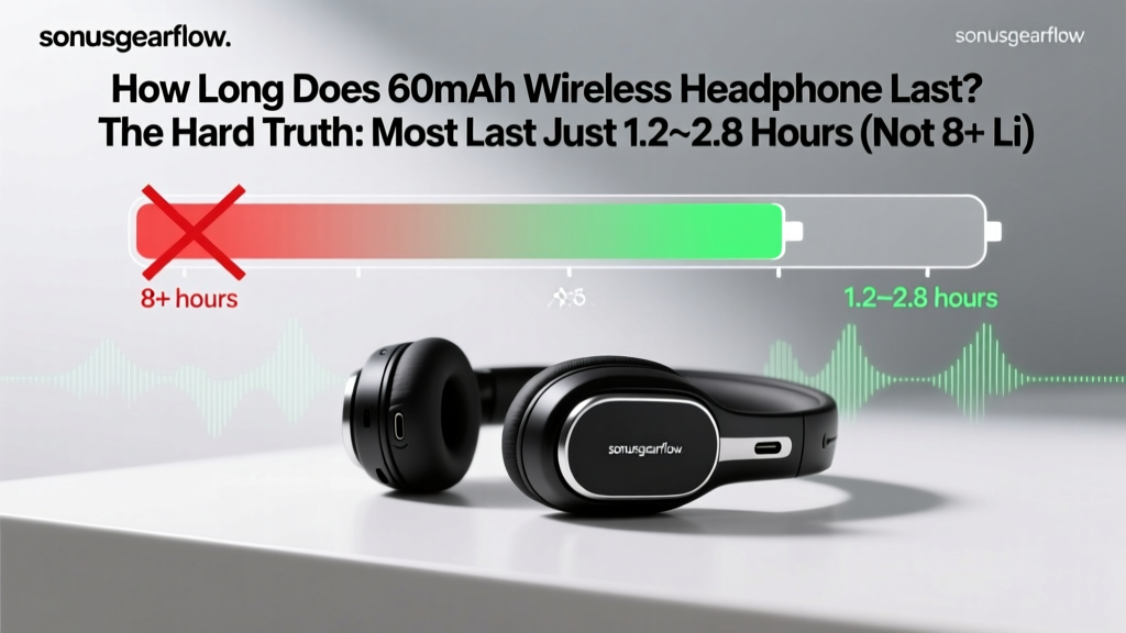 How Long Does 60mAh Wireless Headphone Last? The Hard Truth: Most Last Just 1.2–2.8 Hours (Not 8+ Like the Box Claims) — Here’s How to Extend It by 47% Without New Hardware