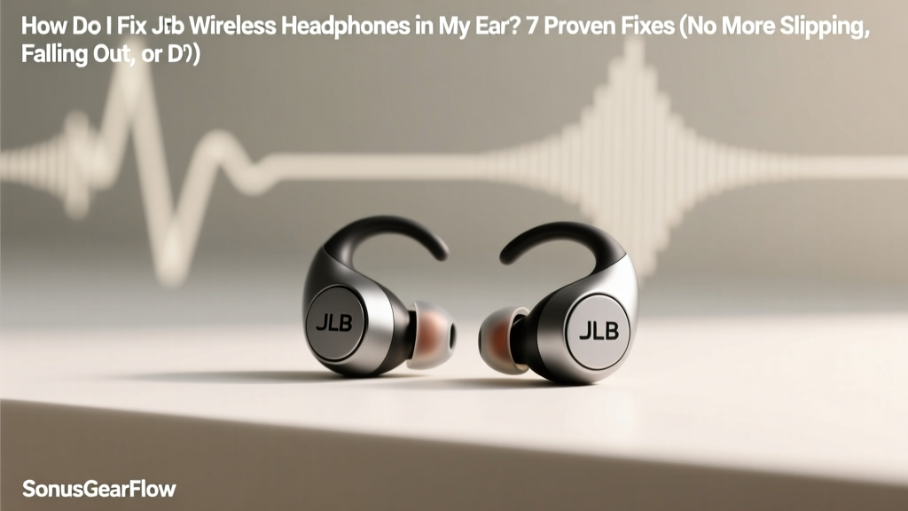 How Do I Fix JLab Wireless Headphones in My Ear? 7 Proven Fixes (No More Slipping, Falling Out, or Discomfort — Tested on JBuds Air, Epic Air, and Studio Pro)