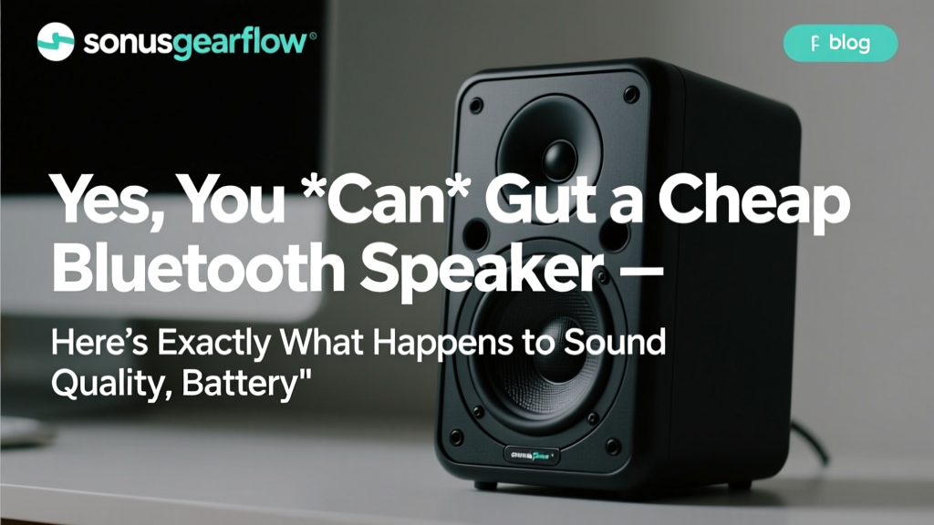 Yes, You *Can* Gut a Cheap Bluetooth Speaker — Here’s Exactly What Happens to Sound Quality, Battery Life, and Your Warranty (Plus 7 Real-World Mods That Actually Work)