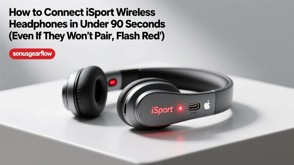 How to Connect iSport Wireless Headphones in Under 90 Seconds (Even If They Won’t Pair, Flash Red, or Disconnect Mid-Call — Step-by-Step Fix for Every Major OS)