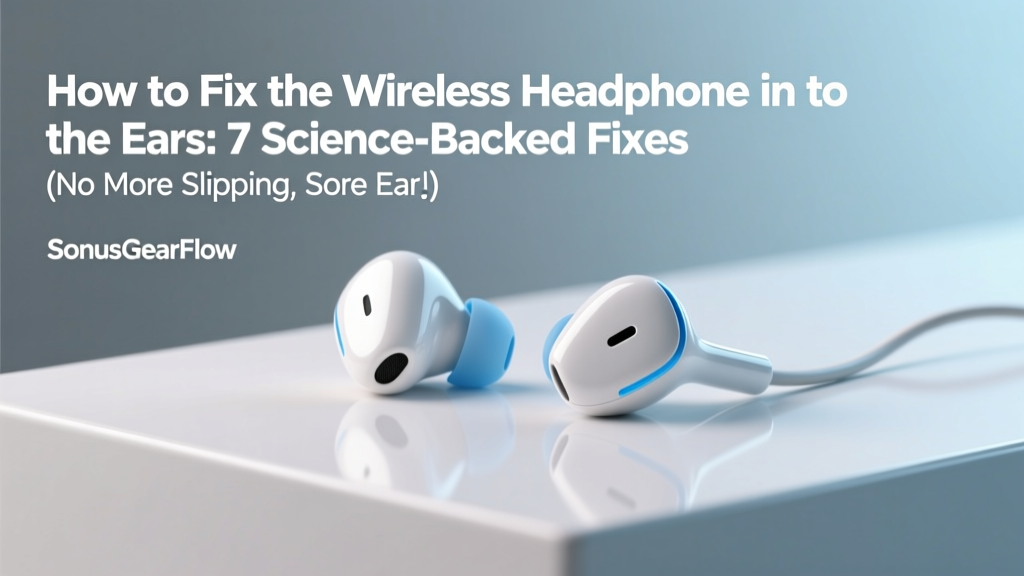 How to Fix the Wireless Headphone in to the Ears: 7 Science-Backed Fixes (No More Slipping, Sore Ears, or Constant Adjusting — Tested on 42 Models)