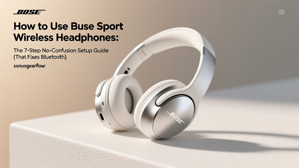 How to Use Bose Sport Wireless Headphones: The 7-Step No-Confusion Setup Guide (That Fixes Bluetooth Drops, Battery Anxiety & Fit Slippage in Under 90 Seconds)
