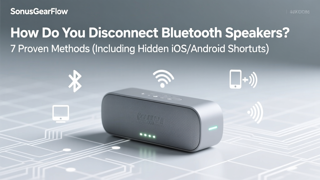 How Do You Disconnect Bluetooth Speakers? 7 Proven Methods (Including Hidden iOS/Android Shortcuts & Why ‘Turning Off’ Isn’t Enough)