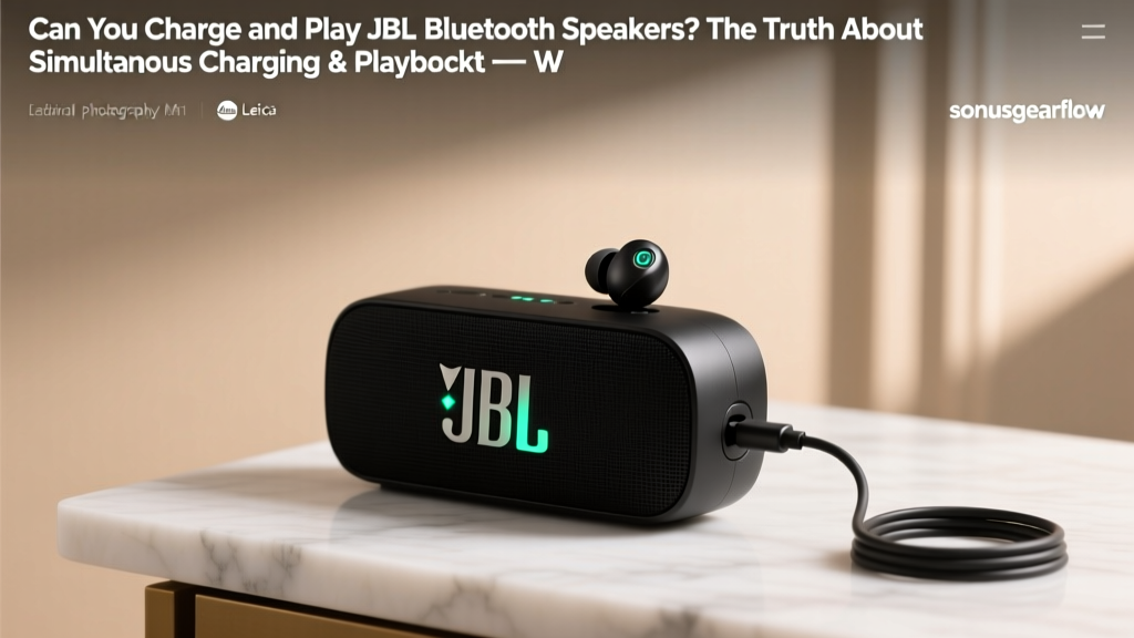 Can You Charge and Play JBL Bluetooth Speakers? The Truth About Simultaneous Charging & Playback — What the Manual Doesn’t Tell You (and Why It Matters for Battery Longevity, Sound Stability, and Real-World Use)