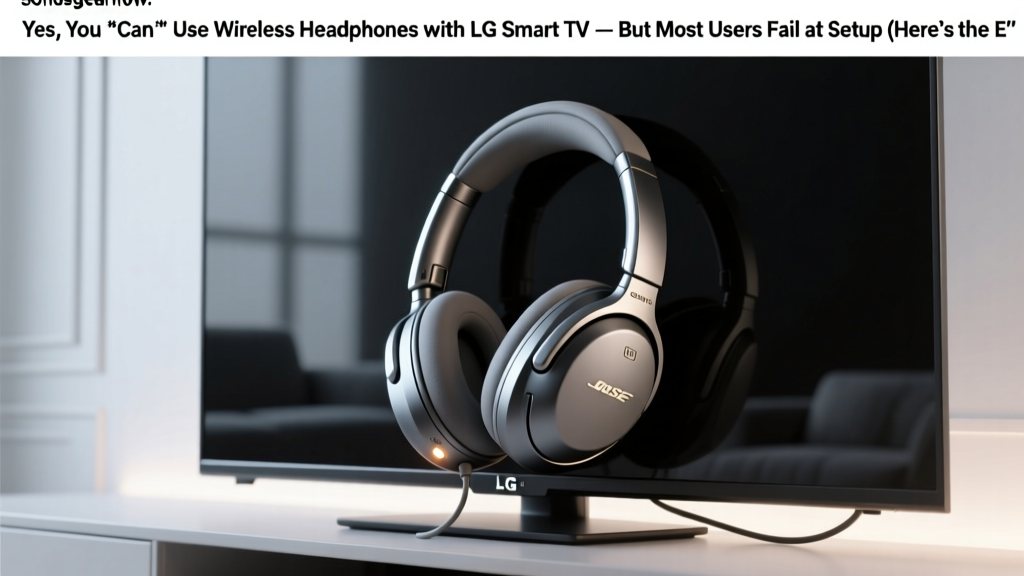 Yes, You *Can* Use Wireless Headphones with LG Smart TV — But Most Users Fail at Setup (Here’s the Exact Bluetooth & Audio-Out Method That Works Every Time)
