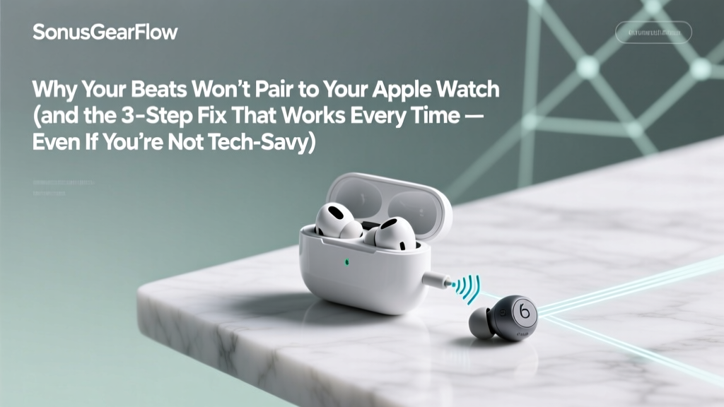 Why Your Beats Won’t Pair to Your Apple Watch (and the 3-Step Fix That Works Every Time — Even If You’ve Tried Everything Else)