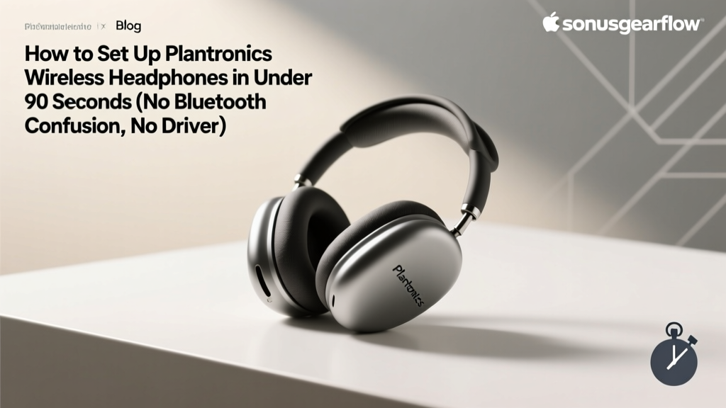 How to Set Up Plantronics Wireless Headphones in Under 90 Seconds (No Bluetooth Confusion, No Driver Downloads, No Reset Loops — Just Works)