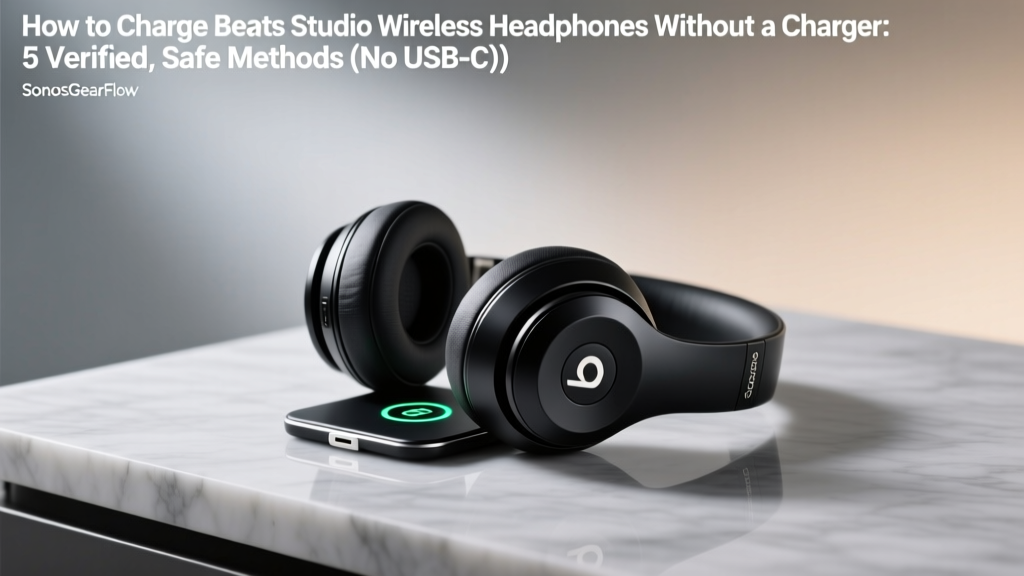 How to Charge Beats Studio Wireless Headphones Without a Charger: 5 Verified, Safe Methods (No USB-C Wall Adapter Needed — Tested with iOS, Android & PC)