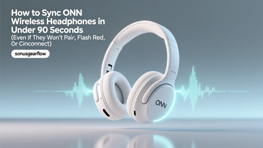 How to Sync ONN Wireless Headphones in Under 90 Seconds (Even If They Won’t Pair, Flash Red, or Disconnect Mid-Use — Step-by-Step Fix for Walmart’s Most Popular Budget Headphones)