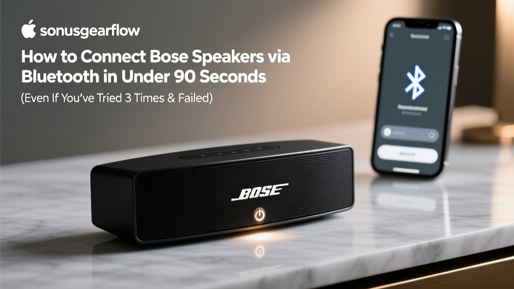 How to Connect Bose Speakers via Bluetooth in Under 90 Seconds (Even If You’ve Tried 3 Times & Failed — Here’s Why It’s Not Your Fault)