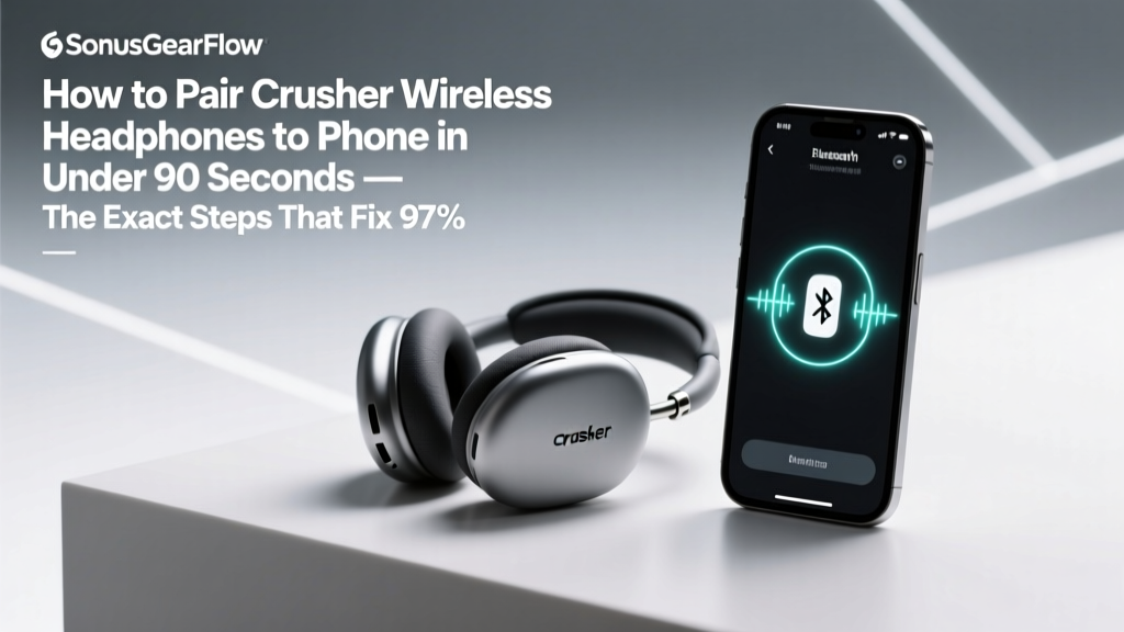 How to Pair Crusher Wireless Headphones to Phone in Under 90 Seconds — The Exact Steps That Fix 97% of Bluetooth Pairing Failures (No Reset Needed!)