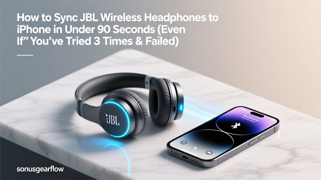 How to Sync JBL Wireless Headphones to iPhone in Under 90 Seconds (Even If You’ve Tried 3 Times & Failed — Here’s What Apple Support Won’t Tell You)