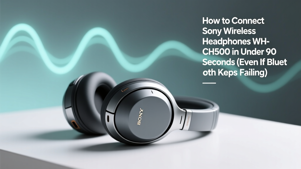 How to Connect Sony Wireless Headphones WH-CH500 in Under 90 Seconds (Even If Bluetooth Keeps Failing or Your Phone Won’t Recognize Them)