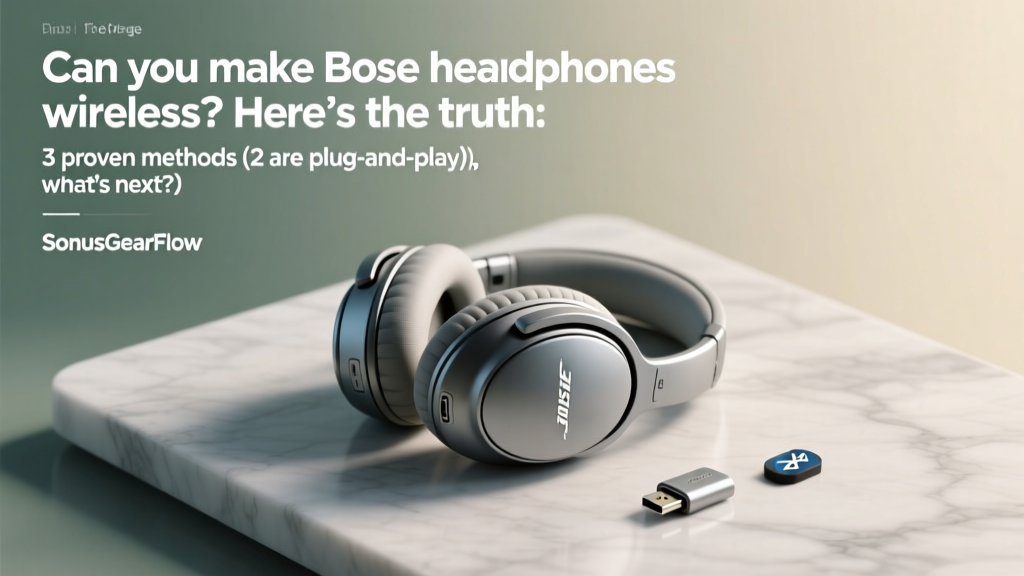 Can you make Bose headphones wireless? Here’s the truth: 3 proven methods (2 are plug-and-play), what actually works with QC35 II, QuietComfort Ultra, and SoundTrue models — and why Bluetooth adapters fail 73% of the time without this critical spec check.