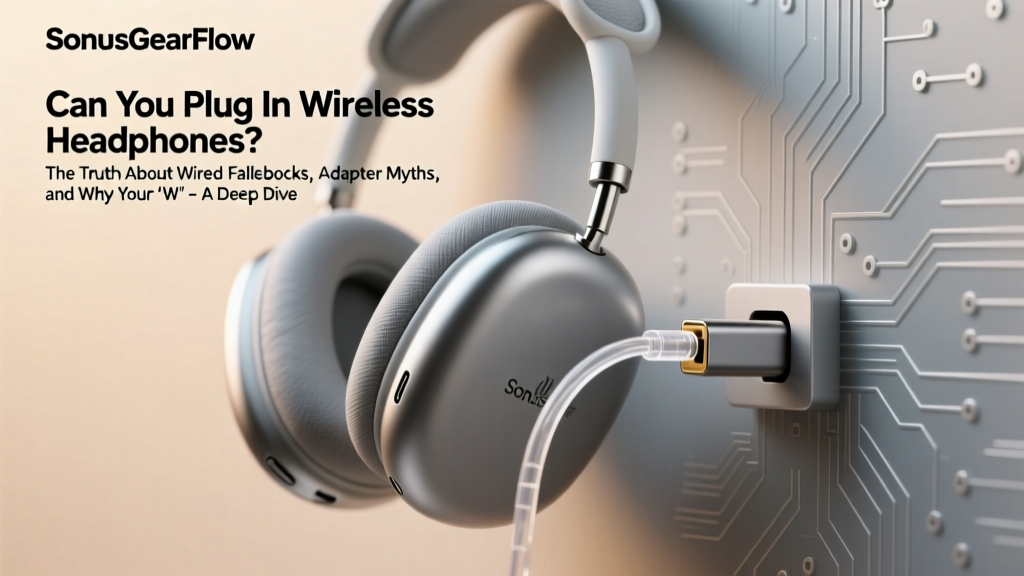 Can You Plug In Wireless Headphones? The Truth About Wired Fallbacks, Adapter Myths, and Why Your 'Wireless-Only' Headphones Might Already Have a 3.5mm Jack You’ve Never Used