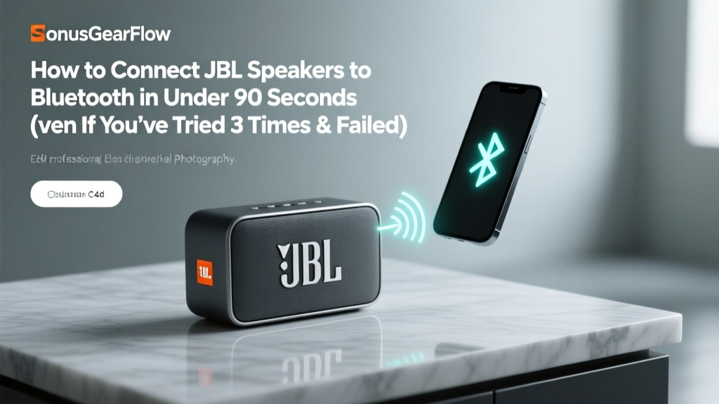 How to Connect JBL Speakers to Bluetooth in Under 90 Seconds (Even If You’ve Tried 3 Times & Failed — Here’s Why It Keeps Disconnecting)
