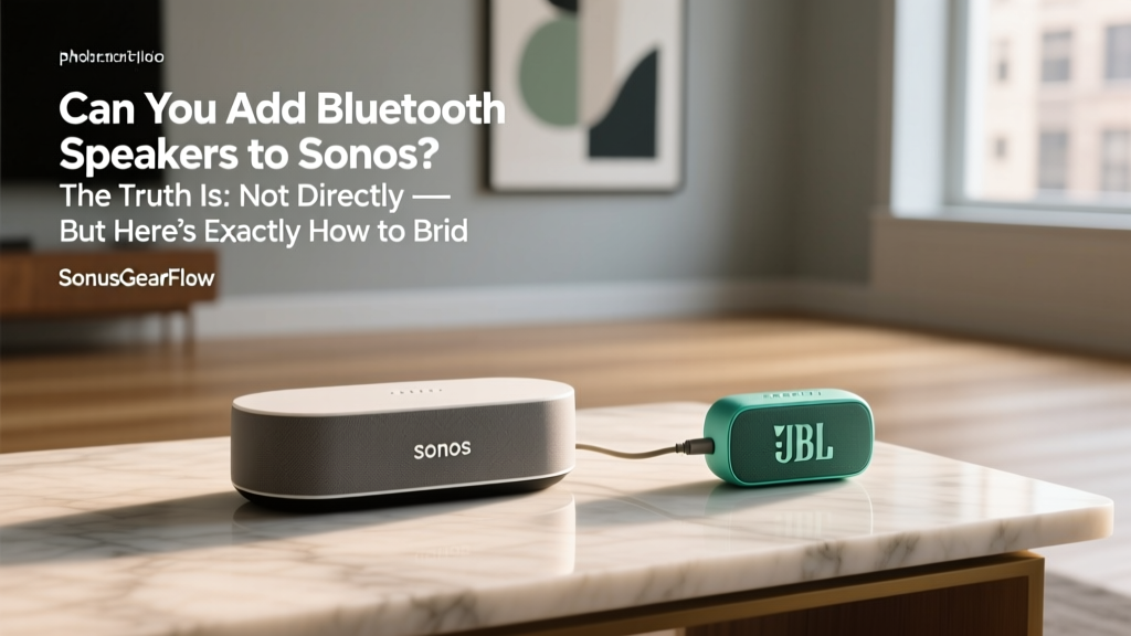 Can You Add Bluetooth Speakers to Sonos? The Truth Is: Not Directly — But Here’s Exactly How to Bridge the Gap (Without Losing Sync, Quality, or Your Sanity)