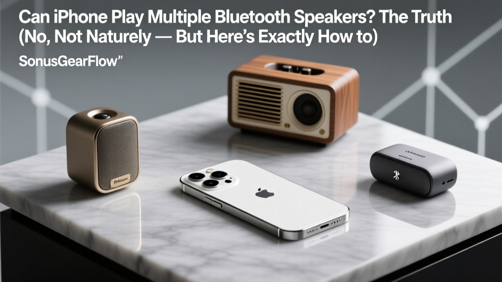 Can iPhone Play Multiple Bluetooth Speakers? The Truth (No, Not Natively — But Here’s Exactly How to Do It Right in 2024 Without Lag, Dropouts, or $300 Adapters)