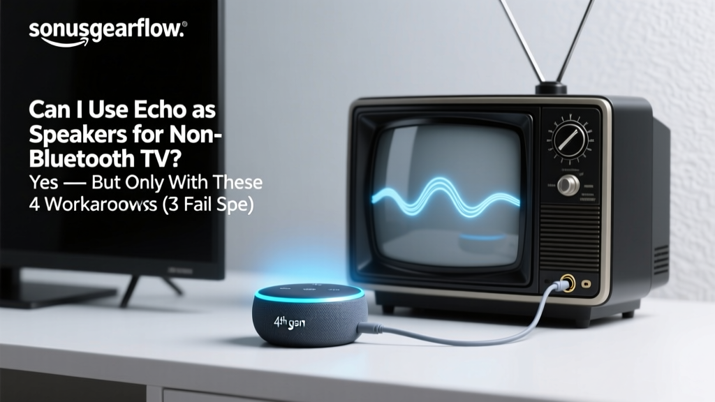 Can I Use Echo as Speakers for Non-Bluetooth TV? Yes — But Only With These 4 Workarounds (3 Fail Spectacularly, #2 Saves $120)