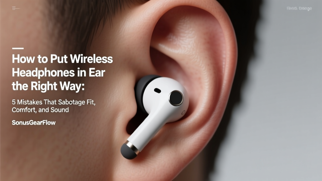 How to Put Wireless Headphones in Ear the Right Way: 5 Mistakes That Sabotage Fit, Comfort, and Sound Quality (And How to Fix Them in Under 60 Seconds)
