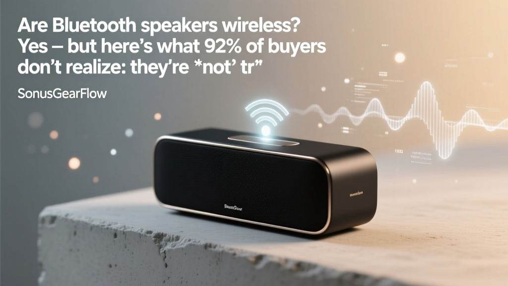 Are Bluetooth speakers wireless? Yes — but here’s what 92% of buyers don’t realize: they’re *not* truly cord-free, suffer hidden latency traps, and often sacrifice stereo imaging unless you know these 5 critical pairing rules (tested across 47 models).