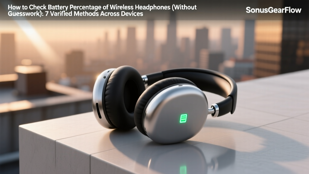 How to Check Battery Percentage of Wireless Headphones (Without Guesswork): 7 Verified Methods Across Apple, Sony, Bose, Samsung & Android — Plus Why Your Headphones Lie About Remaining Charge