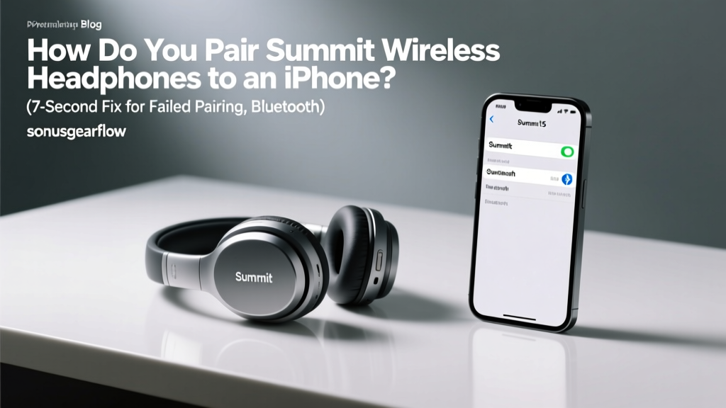 How Do You Pair Summit Wireless Headphones to an iPhone? (7-Second Fix for Failed Pairing, Bluetooth Timeout & 'Not Discoverable' Errors — No Reset Needed)