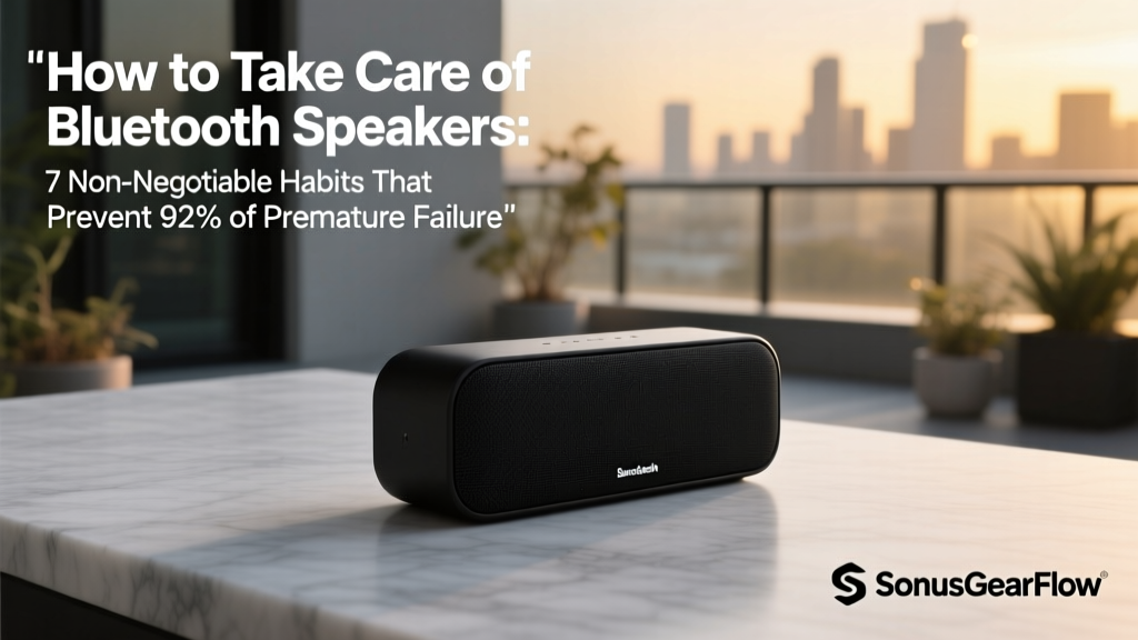 How to Take Care of Bluetooth Speakers: 7 Non-Negotiable Habits That Prevent 92% of Premature Failures (Backed by Audio Engineers & 5-Year Warranty Data)