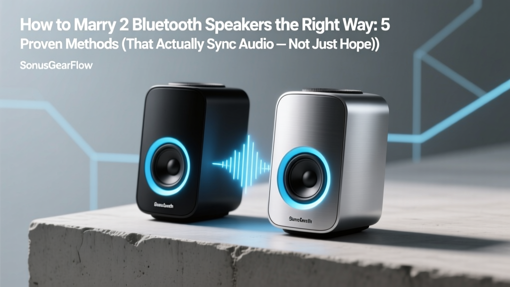 How to Marry 2 Bluetooth Speakers the Right Way: 5 Proven Methods (That Actually Sync Audio — Not Just Echo or Lag)