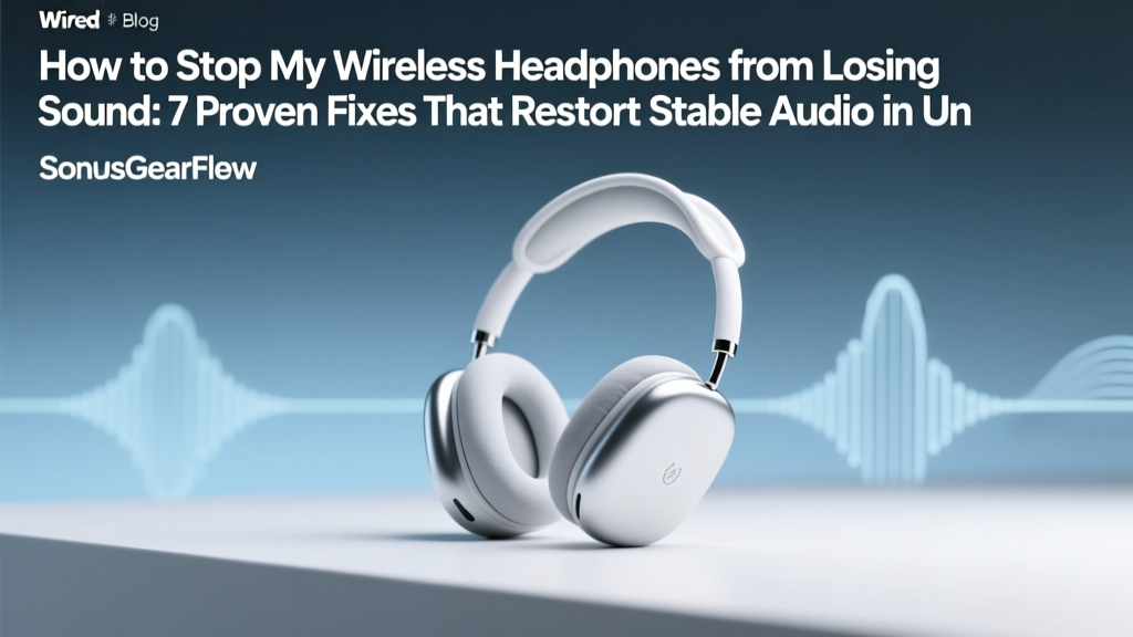 How to Stop My Wireless Headphones from Losing Sound: 7 Proven Fixes That Restore Stable Audio in Under 5 Minutes (No Tech Degree Required)