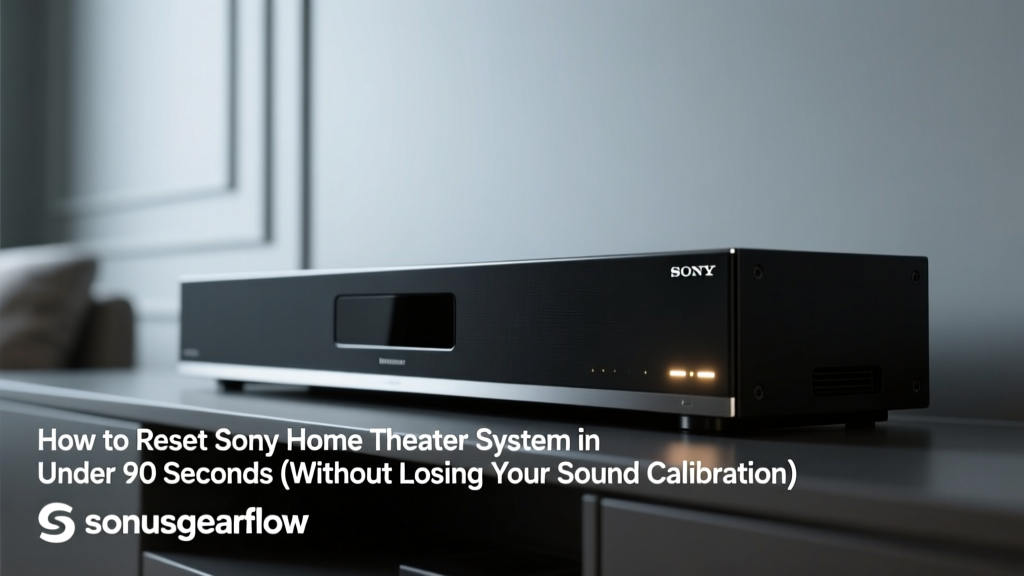 How to Reset Sony Home Theater System in Under 90 Seconds (Without Losing Your Sound Calibration or HDMI CEC Settings — Yes, It’s Possible)
