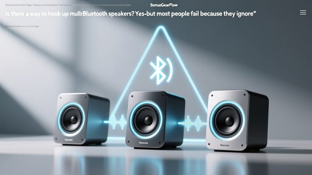 Is there a way to hook up multiple bluetooth speakers? Yes—but most people fail because they ignore Bluetooth version limits, speaker firmware quirks, and the critical difference between true stereo pairing and fake 'party mode' hacks (here’s how to do it right in under 5 minutes).