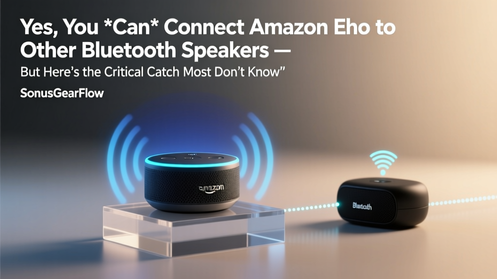 Yes, You *Can* Connect Amazon Echo to Other Bluetooth Speakers — But Here’s the Critical Catch Most Users Miss (and How to Fix It in Under 90 Seconds)