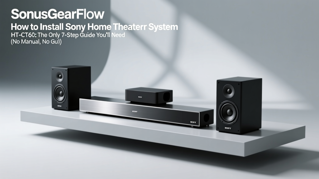 How to Install Sony Home Theater System HT-CT60: The Only 7-Step Guide You’ll Need (No Manual, No Guesswork, No HDMI Confusion)