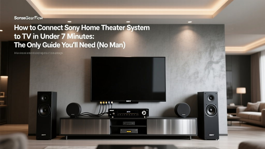 How to Connect Sony Home Theater System to TV in Under 7 Minutes: The Only Guide You’ll Need (No Manual Required — Works for HDMI ARC, Optical, and Legacy RCA)