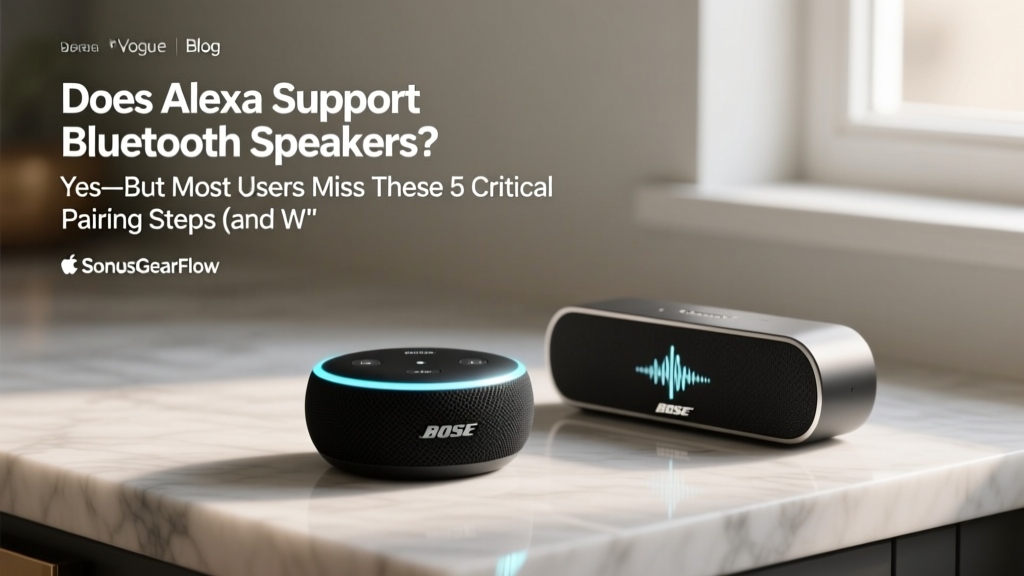Does Alexa Support Bluetooth Speakers? Yes—But Most Users Miss These 5 Critical Pairing Steps (and Why Your Speaker Keeps Disconnecting)
