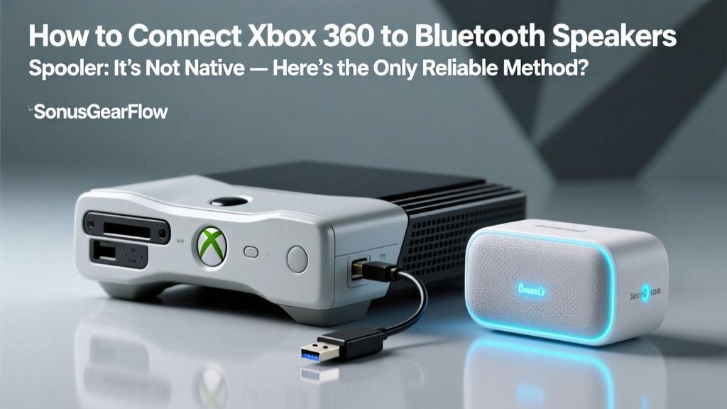 How to Connect Xbox 360 to Bluetooth Speakers (Spoiler: It’s Not Native — Here’s the Only Reliable, Low-Latency Workaround That Actually Works in 2024 Without Breaking Your Setup)